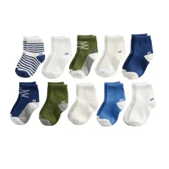 Baby Boy Jumping Beans® 10-pk. Crew Socks