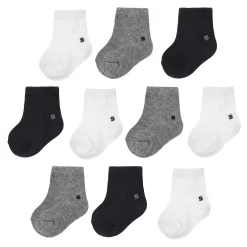 Toddler Boy Jumping Beans® 10-pk. Solid Crew Socks