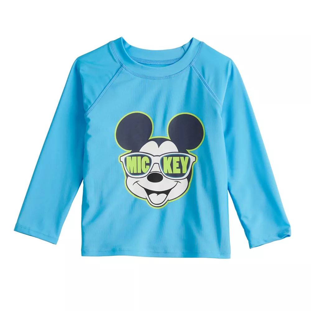Disney's Mickey Mouse Toddler Boy Adaptive Rash Guard Top By Jumping Beans® 1 Disney's Mickey Mouse Toddler Boy Adaptive Rash Guard Top By Jumping Beans®