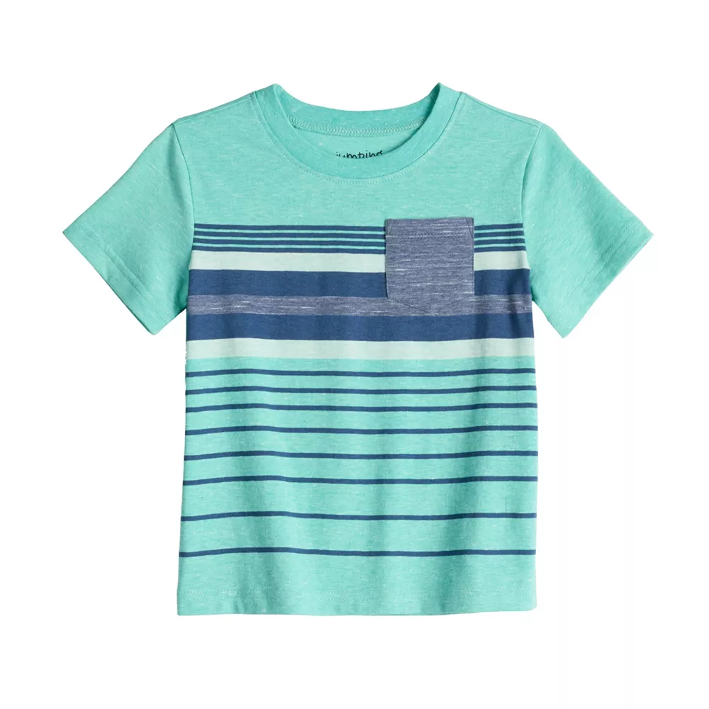 Toddler Boy Jumping Beans® Texture Stripe Pocket Tee 1 Toddler Boy Jumping Beans® Texture Stripe Pocket Tee