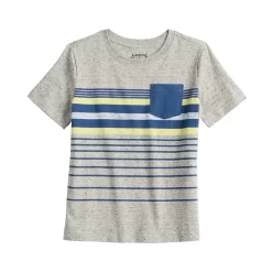 Boys 4-12 Jumping Beans® Texture Stripe Pocket Tee
