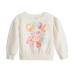 Toddler Girl Jumping Beans® Puff Sleeve Crewneck Sweatshirt