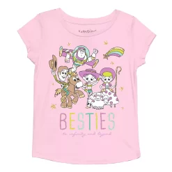 Disney / Pixar Toy Story Girls 4-12"Besties & Beyond" Graphic Tee By Jumping Beans®