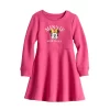 Toddler Girl Disney Minnie Mouse "Kind To All" Fleece Long Sleeve Skater Dress By Jumping Beans®