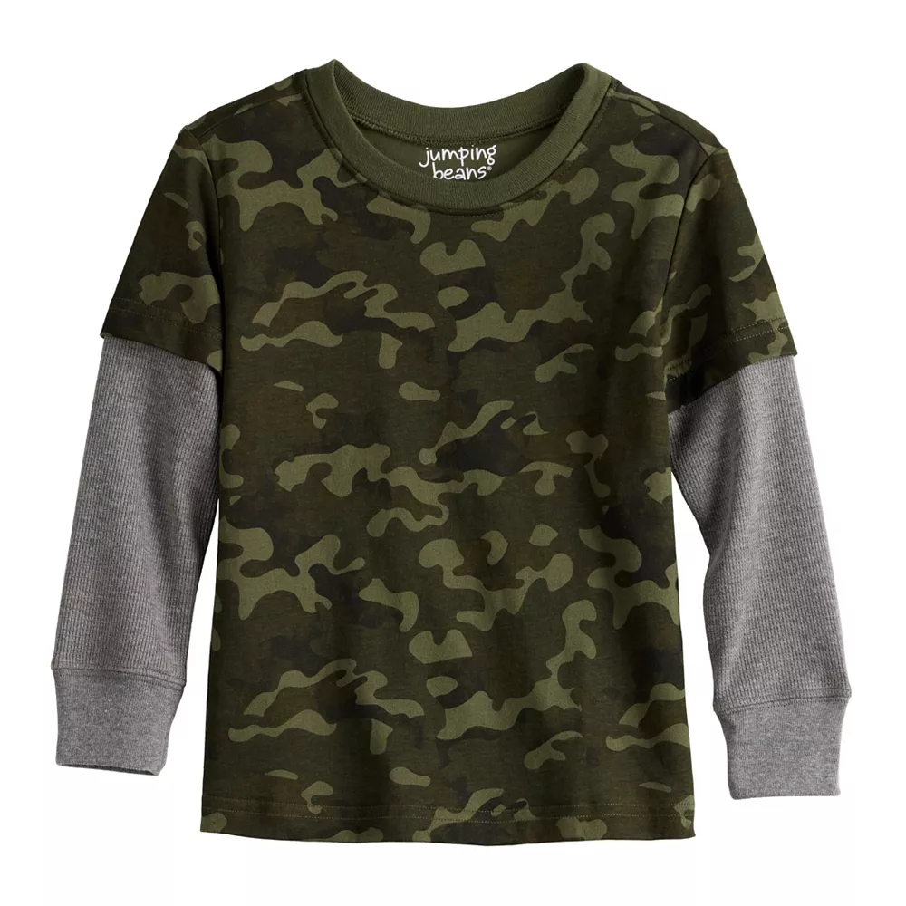 Toddler Boy Jumping Beans® Adaptive Double Layer Skater Tee 1 Toddler Boy Jumping Beans® Adaptive Double Layer Skater Tee