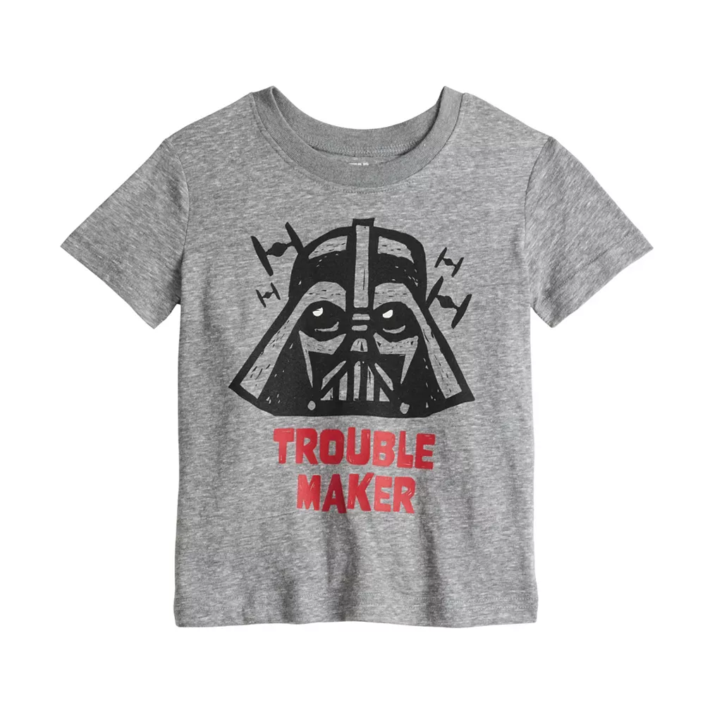 Toddler Boy Jumping Beans® Star Wars Darth Vader "Trouble Maker" Short Sleeve Graphic Tee 1 Toddler Boy Jumping Beans® Star Wars Darth Vader "Trouble Maker" Short Sleeve Graphic Tee