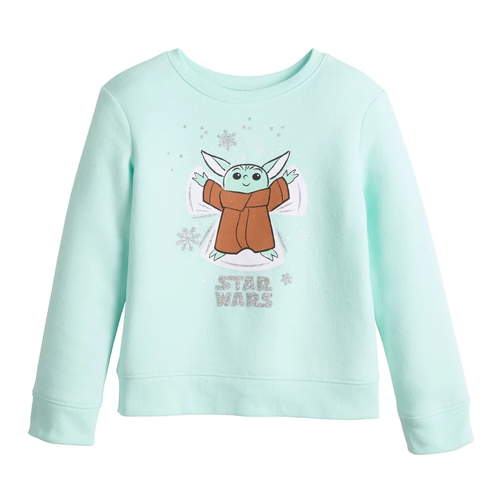 Disney's Toddler Girl Star Wars Grogu AKA Baby Yoda Sweatshirt By Jumping Beans® 1 Disney's Toddler Girl Star Wars Grogu AKA Baby Yoda Sweatshirt By Jumping Beans®