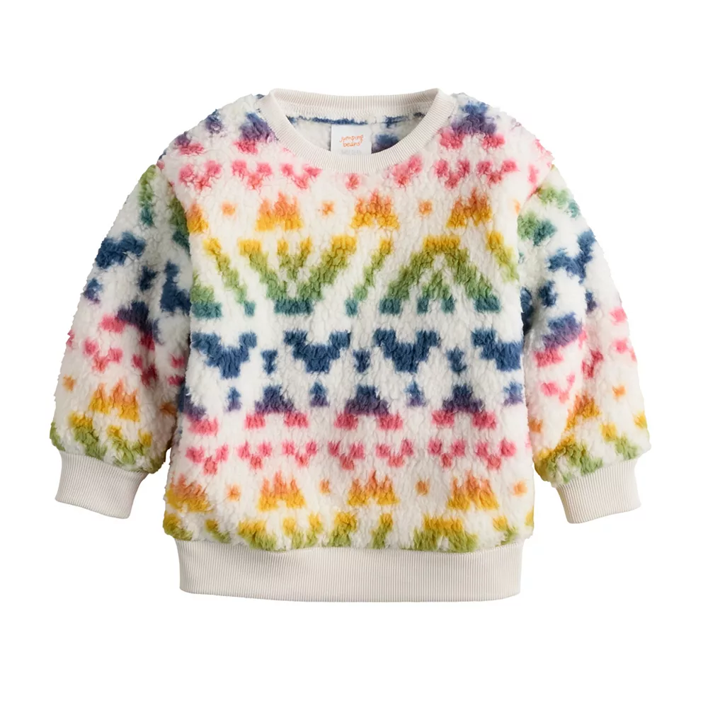 Baby Jumping Beans® Cozy Sherpa Crewneck Sweatshirt 1 Baby Jumping Beans® Cozy Sherpa Crewneck Sweatshirt