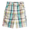 Toddler Boy Jumping Beans® Adaptive Seated Comfort Easy Dressing Sensory Plaid Canvas Shorts