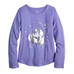 Disney's Minnie Mouse Girls 4-12 Long Sleeve Metallic Graphic Tee By Jumping Beans®