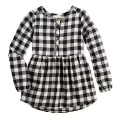 Toddler Girl Jumping Beans® High-Low Flannel Babydoll Top