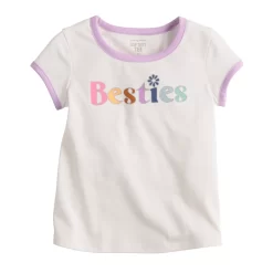 Toddler Girl Jumping Beans® "Besties" Ringer Tee