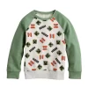 Boys 4-12 Jumping Beans® Minecraft Raglan Sleeve Allover Creeper Print Sweatshirt