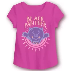Girls 4-12 Jumping Beans® Short-Sleeve Black Panther Tee