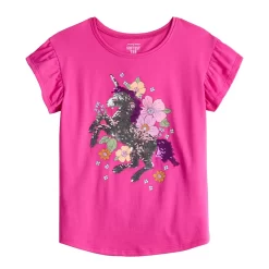 Girls 4-12 Jumping Beans® Flutter Graphic Tee -JumpStart Kiddie Chic Hub 5828980 ALT4