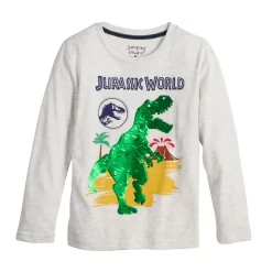 Boys 4-12 Jumping Beans® Jurassic World Flippable Sequins Long Sleeve Graphic Tee