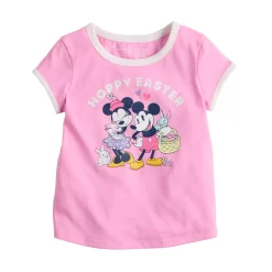 Disney's Minnie Mouse Toddler Girl "Hoppy Easter" Ringer Tee By Jumping Beans®