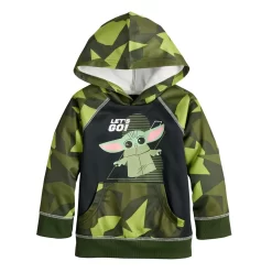 Toddler Boy Jumping Beans® Active Fleece Grogu Abstract Hoodie