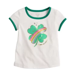 Girls 4-12 Jumping Beans® "Happy Go Lucky" Shamrock Tee