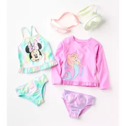 Disney's The Little Mermaid Toddler Girl Rash Guard & Swim Bottoms Set By Jumping Beans® -JumpStart Kiddie Chic Hub 5838579 ALT9