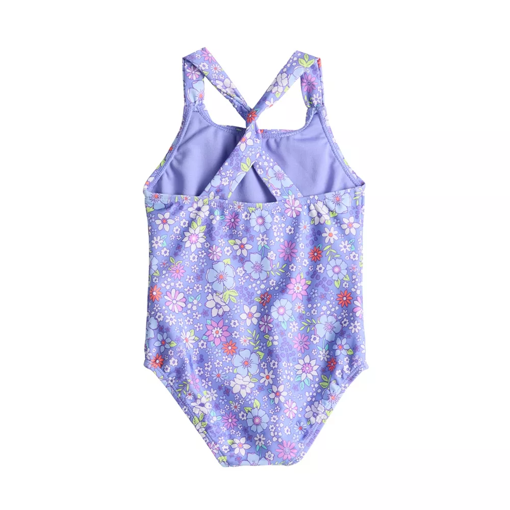 Toddler Girl Jumping Beans® Cross-Strap 1-Piece Swimsuit 2 Toddler Girl Jumping Beans® Cross-Strap 1-Piece Swimsuit - Image 2