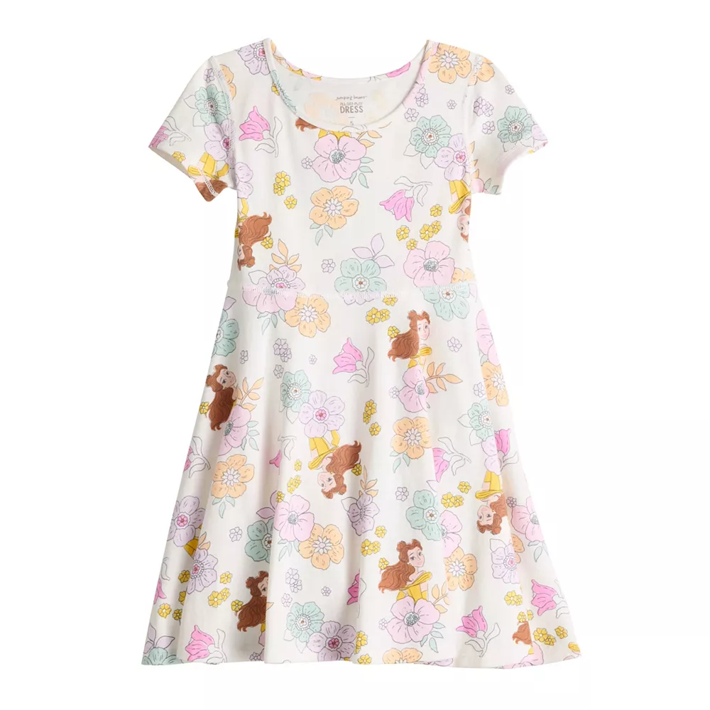 Disney's Beauty & The Beast Belle Toddler Girl Adaptive Hi-Low Skater Dress By Jumping Beans® 1 Disney's Beauty & The Beast Belle Toddler Girl Adaptive Hi-Low Skater Dress By Jumping Beans®