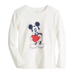 Disney's Mickey Mouse Boys 4-12 Heart Long Sleeve Graphic Tee By Jumping Beans®