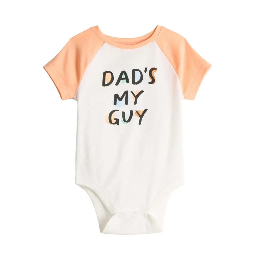 Baby Boy Jumping Beans® "Dad's My Guy" Raglan Bodysuit 1 Baby Boy Jumping Beans® "Dad's My Guy" Raglan Bodysuit