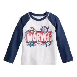 Toddler Boy Jumping Beans® Adaptive Marvel Avengers Raglan Rash Guard Top
