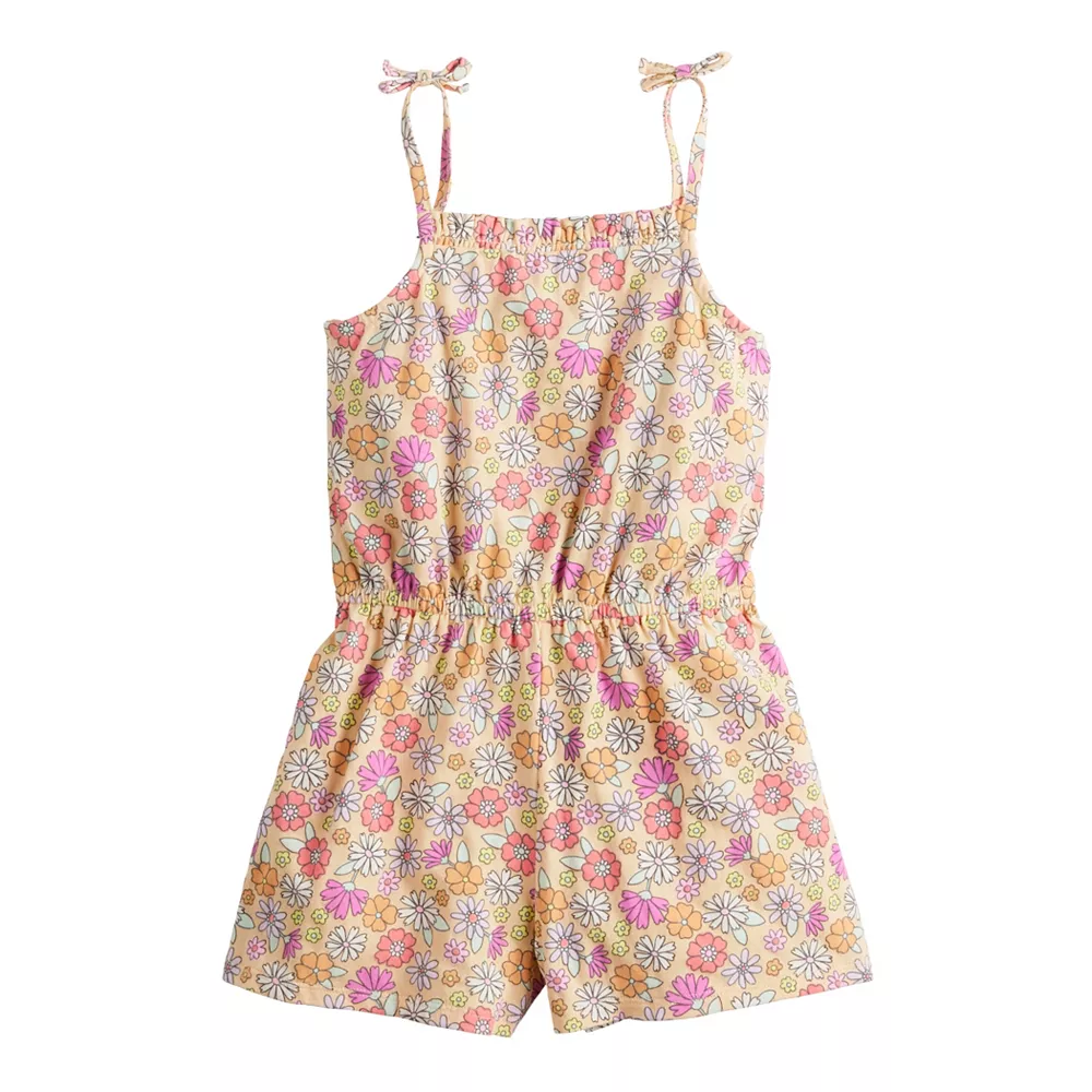 Toddler Girl Jumping Beans® Bow Shoulder Romper 1 Toddler Girl Jumping Beans® Bow Shoulder Romper