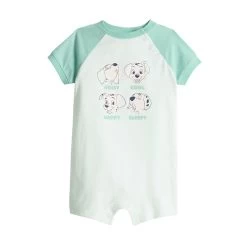 Disney's 101 Dalmatians Baby Boy Raglan Romper By Jumping Beans®
