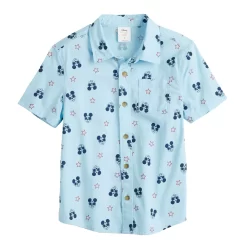 Disney Mickey Mouse Boys 4-12 Button Front Shirt By Jumping Beans®