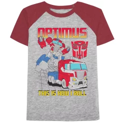 Boys 4-12 Jumping Beans® Transformers Optimus Prime Raglan Graphic Tee